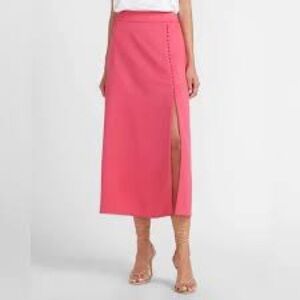 Express Pink Midi Skirt